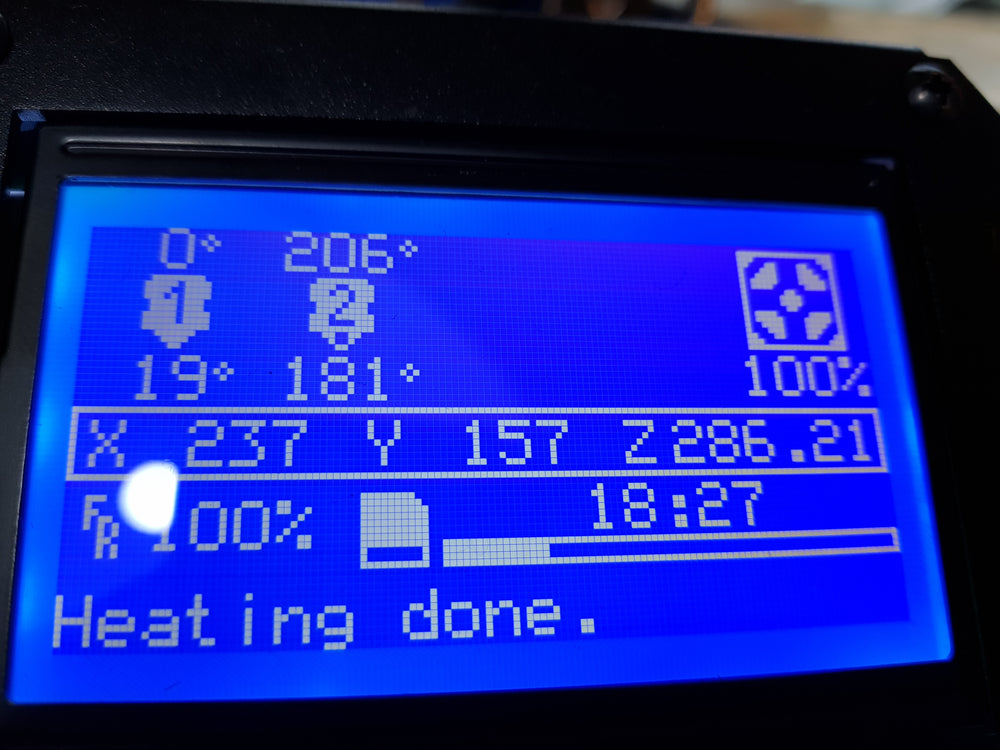 3D Printer digital display