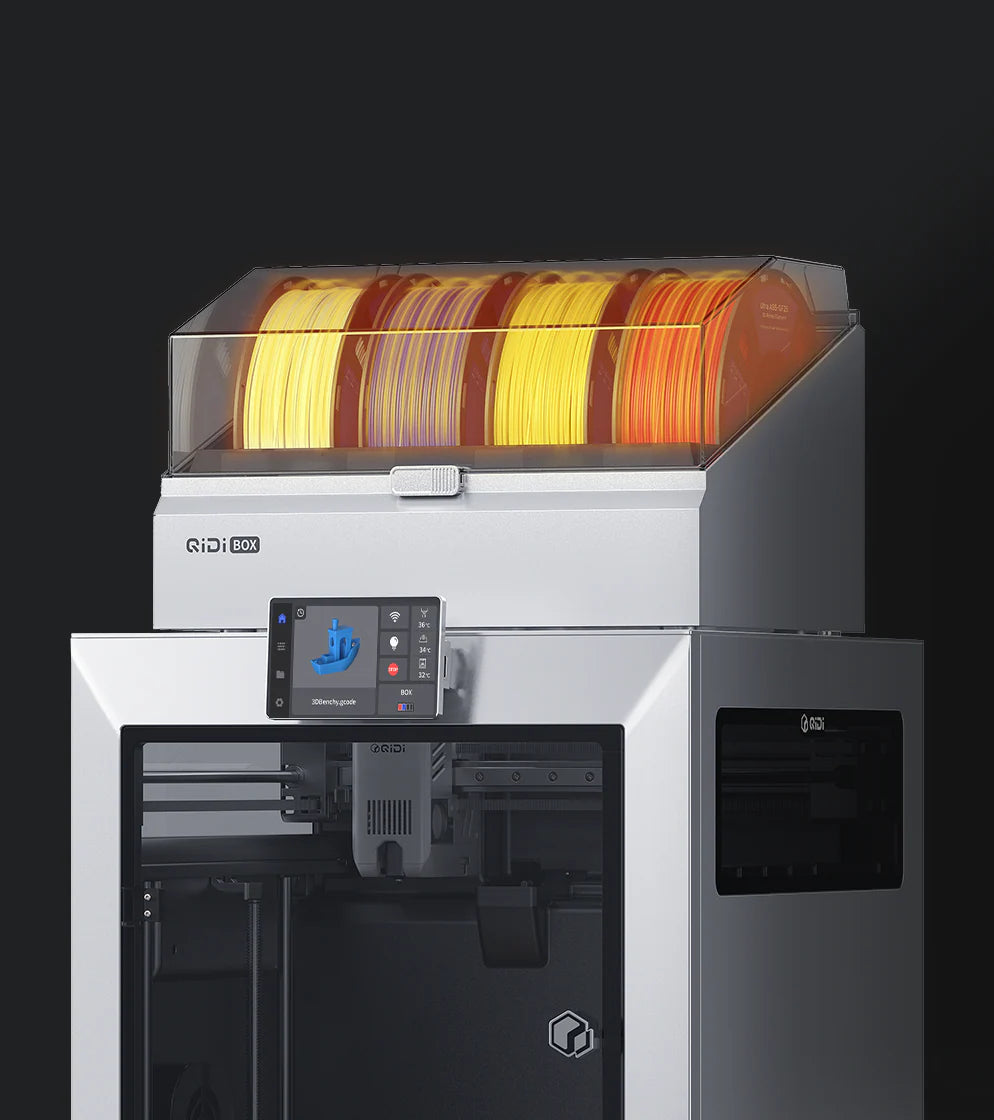 Qidi Q2 with Qidi Box filament drying whilst printing