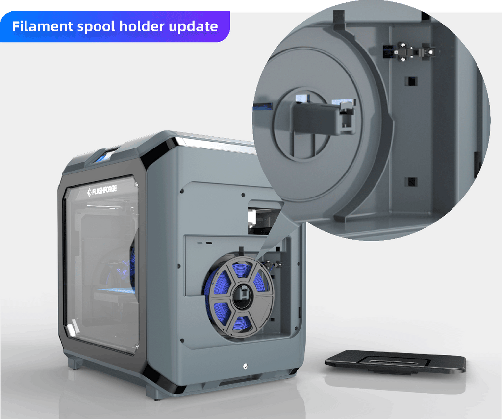 Flashforge Creator 3 V2 filament spool design