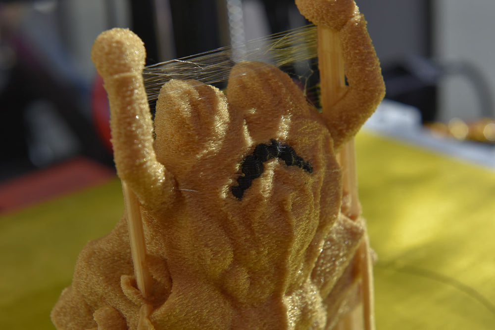 Cura slices fur texture 3d printed on the Formbot trex 2 plus