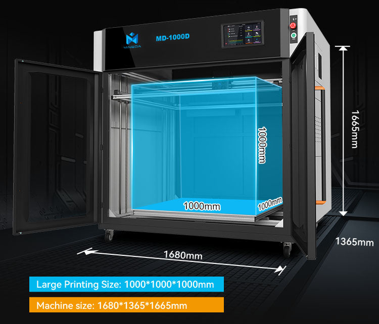 Mingda MD-1000D Largest 3d printer for industrial applications