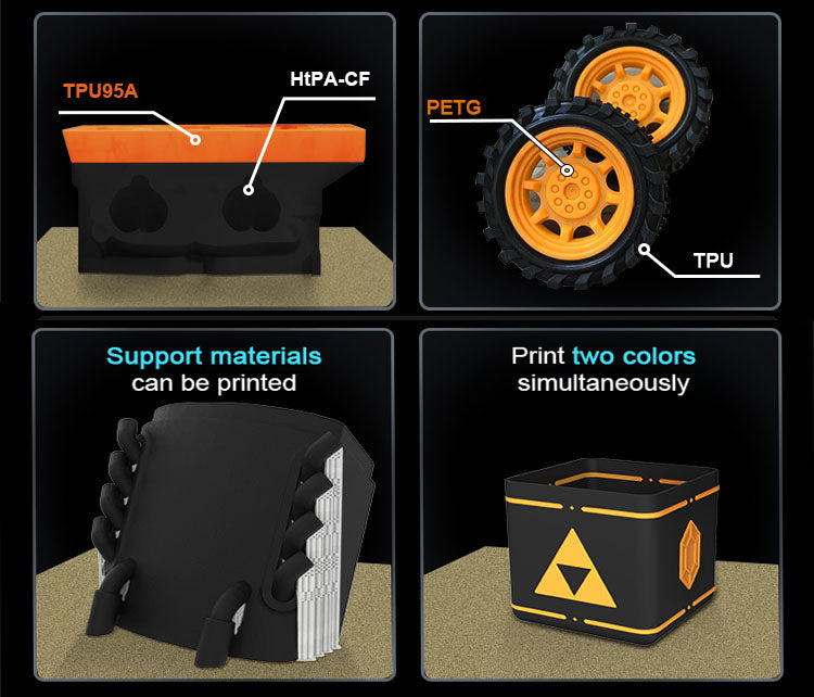 Mingda md-6000d multimaterial multi colour 3d printing