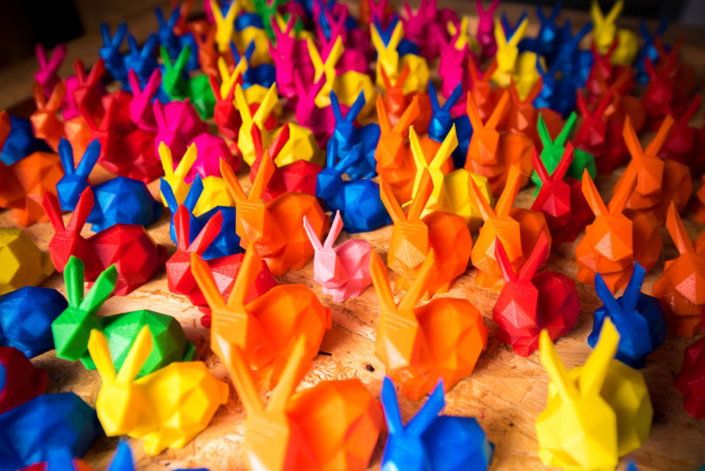 Jelly Bean Filament 3d printed bunnies