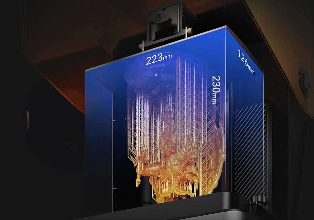 Creality Halot Mage S best resin printer with higherst resolution on the market at 14K