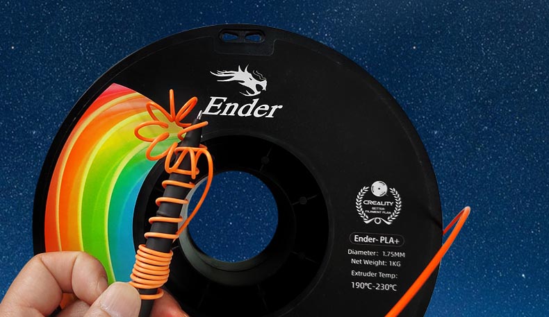 Creality Ender PLA+ tougher and stronger general everyday filamet for 3d printers