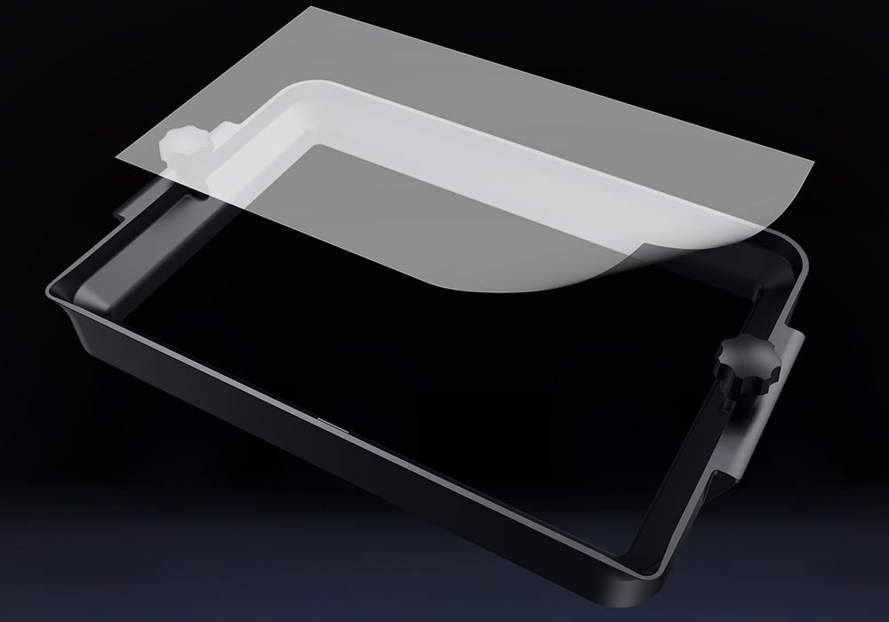 The Creality HALOT-MAGE S uses "Pictor" film which redused delamination forces by 35% increasing print speeds and improving the print quality