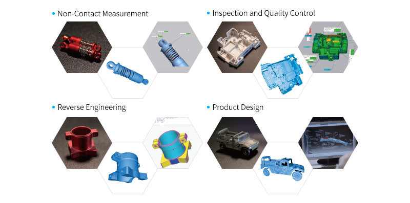 Applications for 3d scanning with auto Inspec by Shining 3D