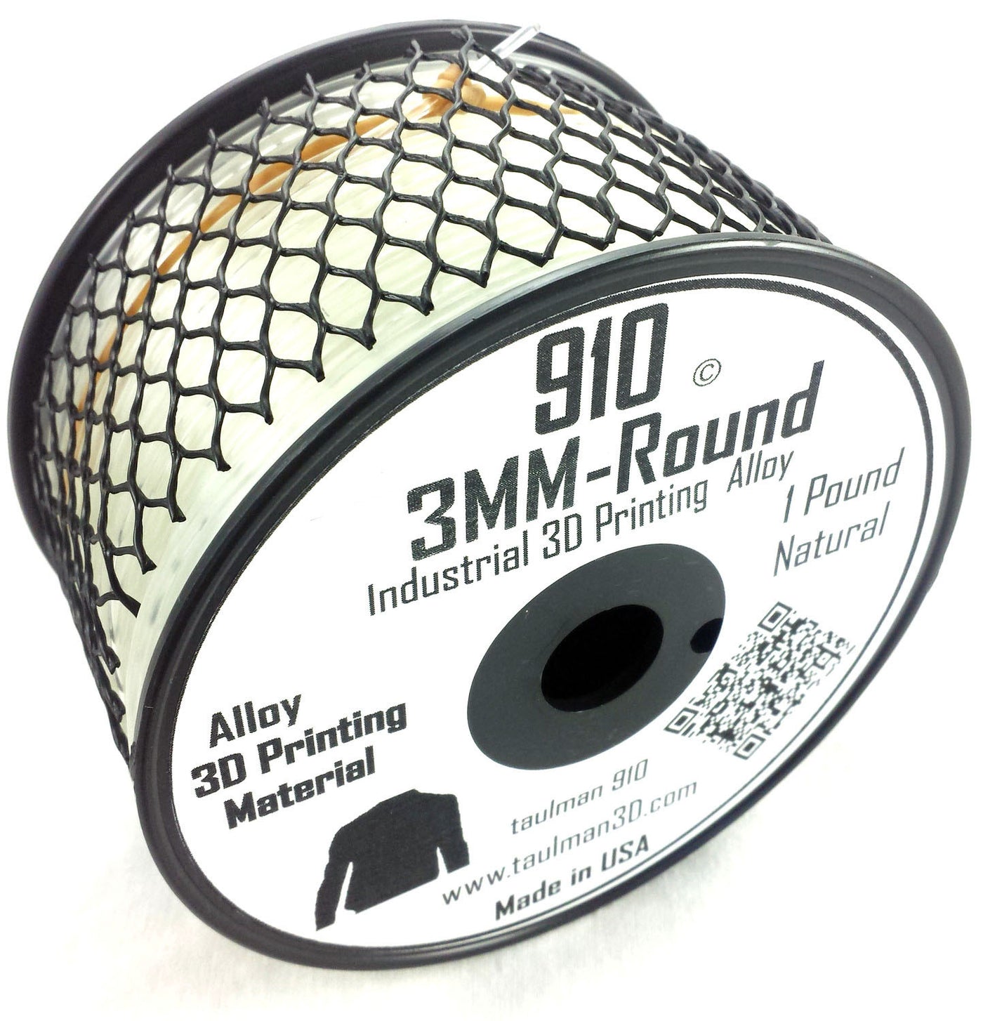 Taulman Nylon 910 3D Printing Filament 3mm 450 grams