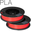 UP PLA filament by TierTime scarlet orange 500 gram twin pack