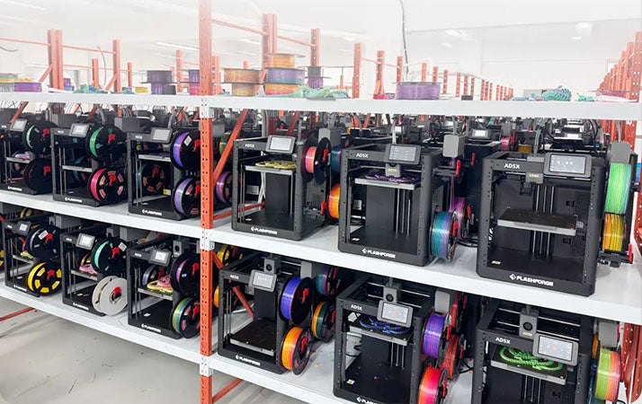 3D Printing Farm using Flashforge AD5X 3d printers