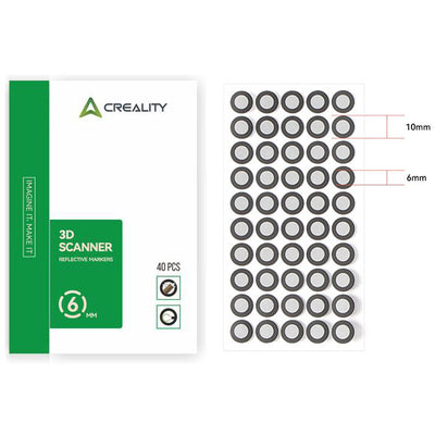 6mm Reflective 3d scanning dots for Creality 3d scanners