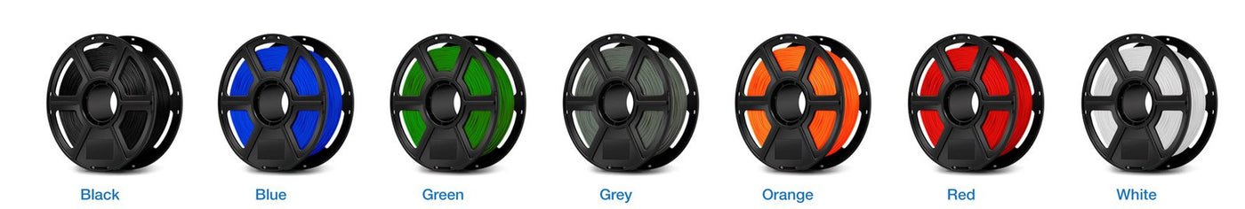 Flashforge ABS 500 gram filament colour range