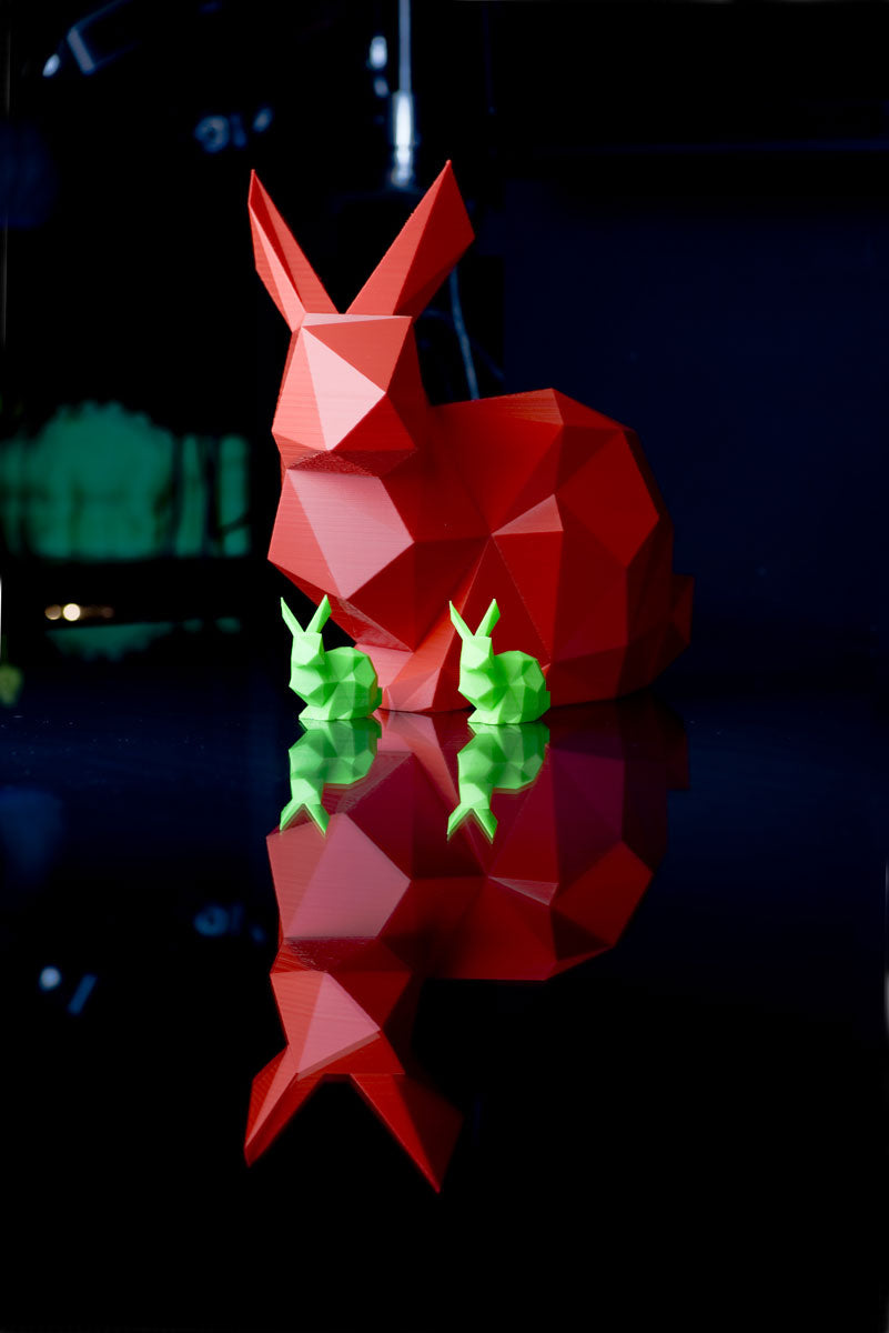 Low Poly Bunny 3D Printed on a Creatbot DZ
