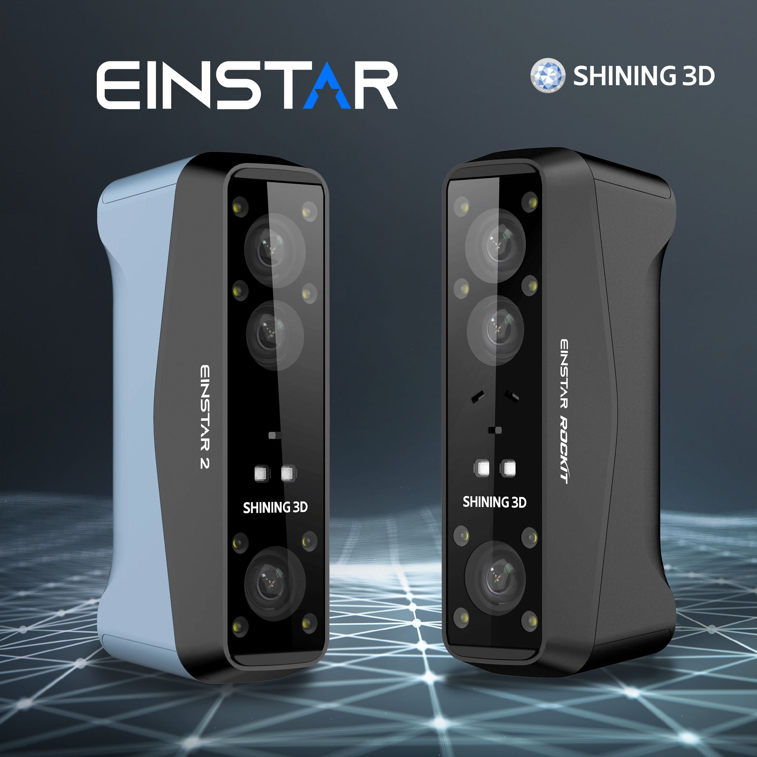 Shining 3D Einstar 2 and Einstar Rockit 3D Scanners