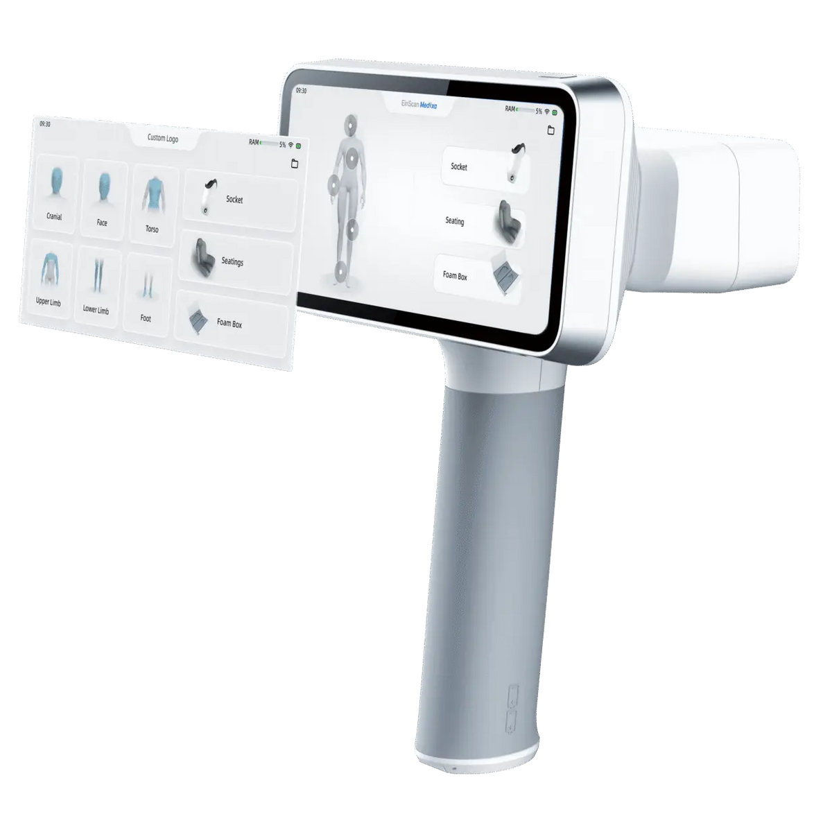 The Medixa 3d scanner  integrates high-resolution 3D hardware with a dedicated clinical software ecosystem to digitise human geometry—such as limbs, torsos, and feet—with metrology-grade accuracy. 