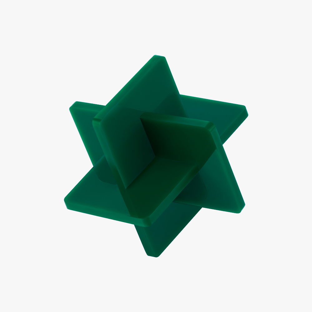 3mm Opaque Glossy Acrylic Sheet (3 pack) Mistletoe Green