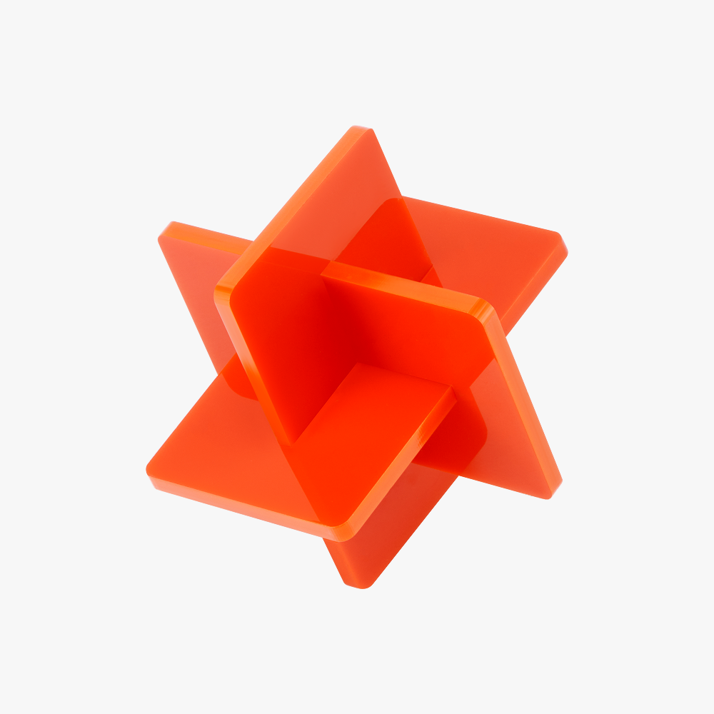 3mm Opaque Glossy Acrylic Sheet (3 pack) Orange