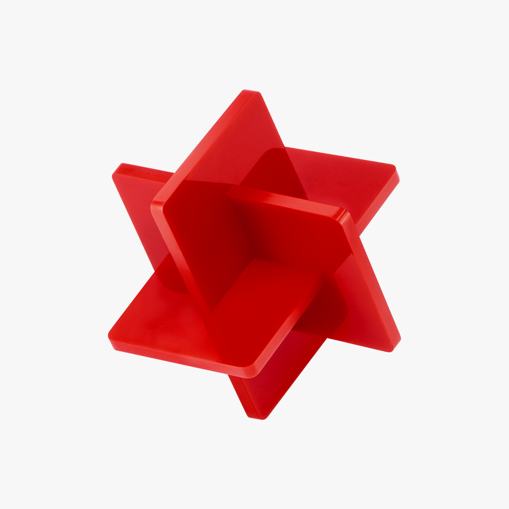 3mm Opaque Glossy Acrylic Sheet (3 pack) Red