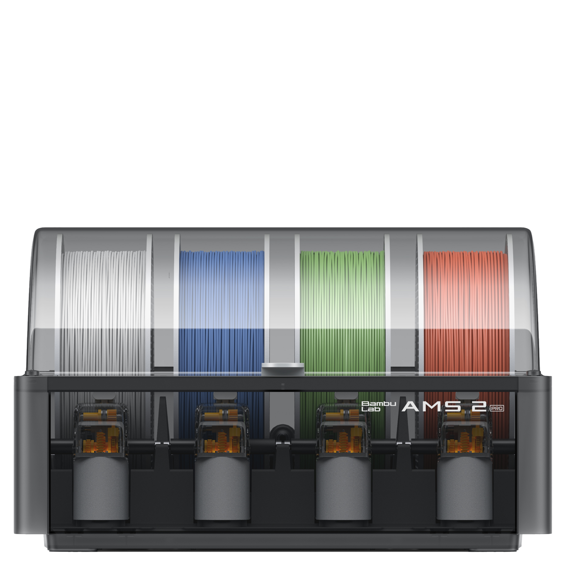 Bambu Lab AMS 2 Pro - Automatic Material System with active air vent 65°C Filament Drying and up to 24-color/Multi-material Printing