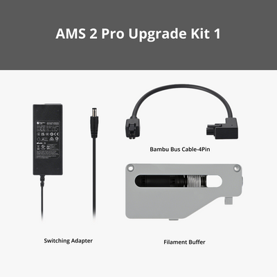 AMS 2 Pro Upgrade Kit 1 with Filament Buffer：For X1/P1 printer owners that only plan to connect one AMS 2 Pro