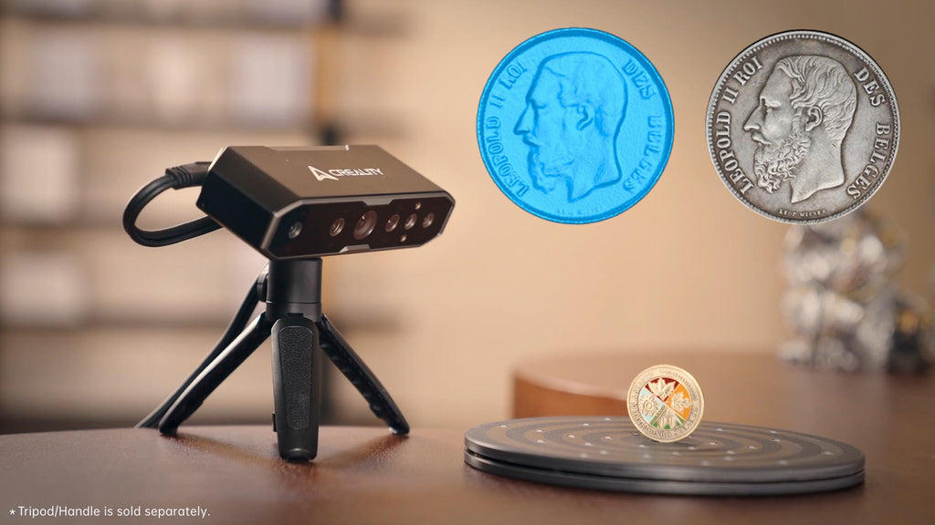 Creality CR Scan Otter small object 3d scanning coins
