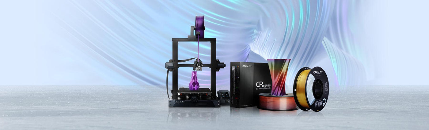 Creality CR-Silk PLA filament is ideal for decroative artworks 