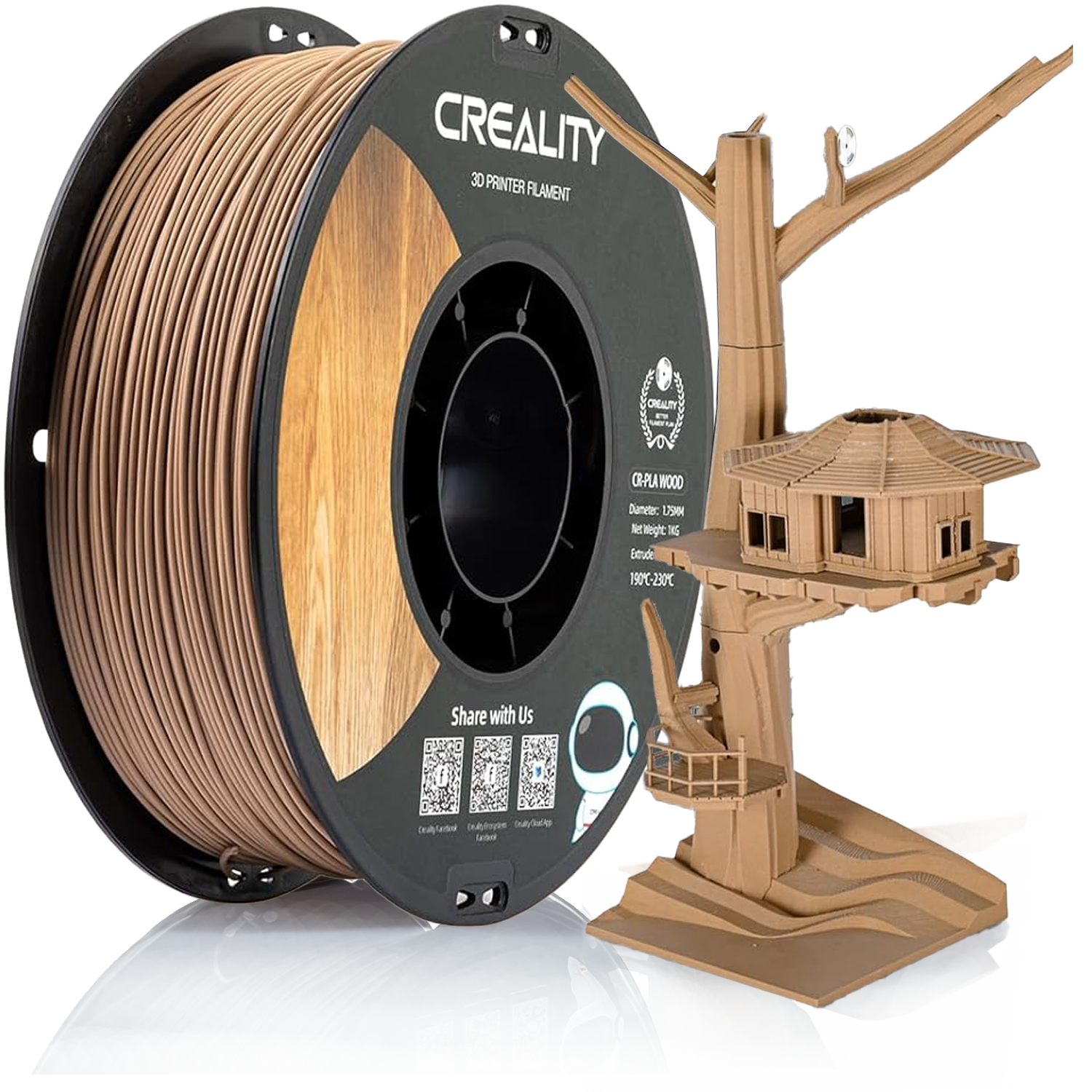 Creality CR Wood PLA 3D Printing Filament