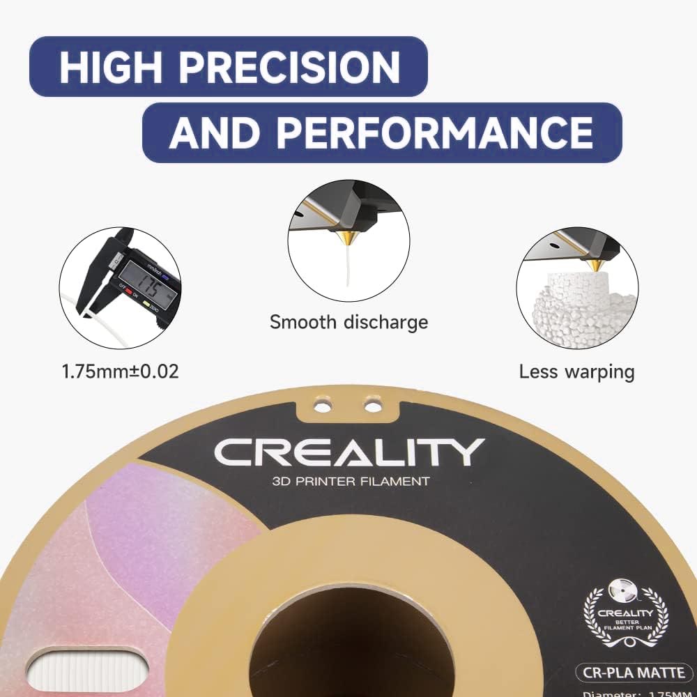 Creality CR-PLA Matte Filaments are made using best in class production procedures