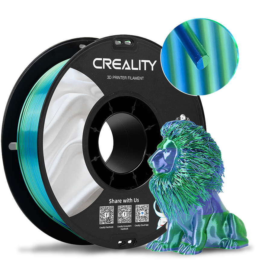 Creality CR-Silk Blue-Green Multicolour PLA FIlament