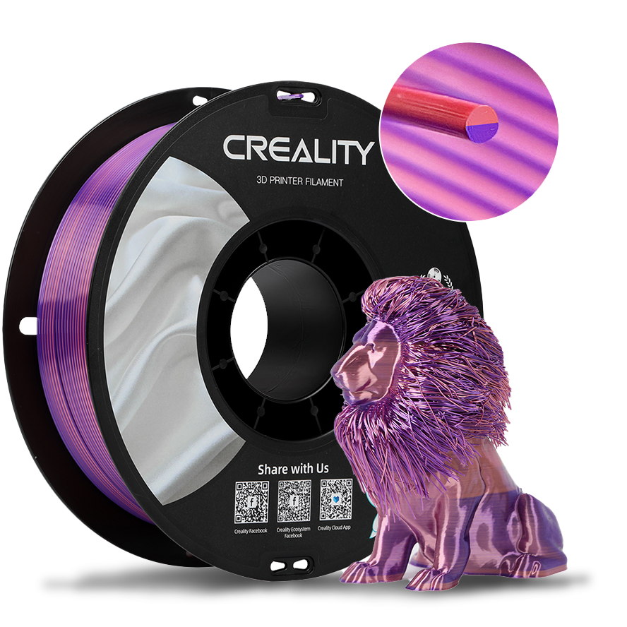 Ceality CR-Silk Pink-Purple Multicolour PLA FIlament