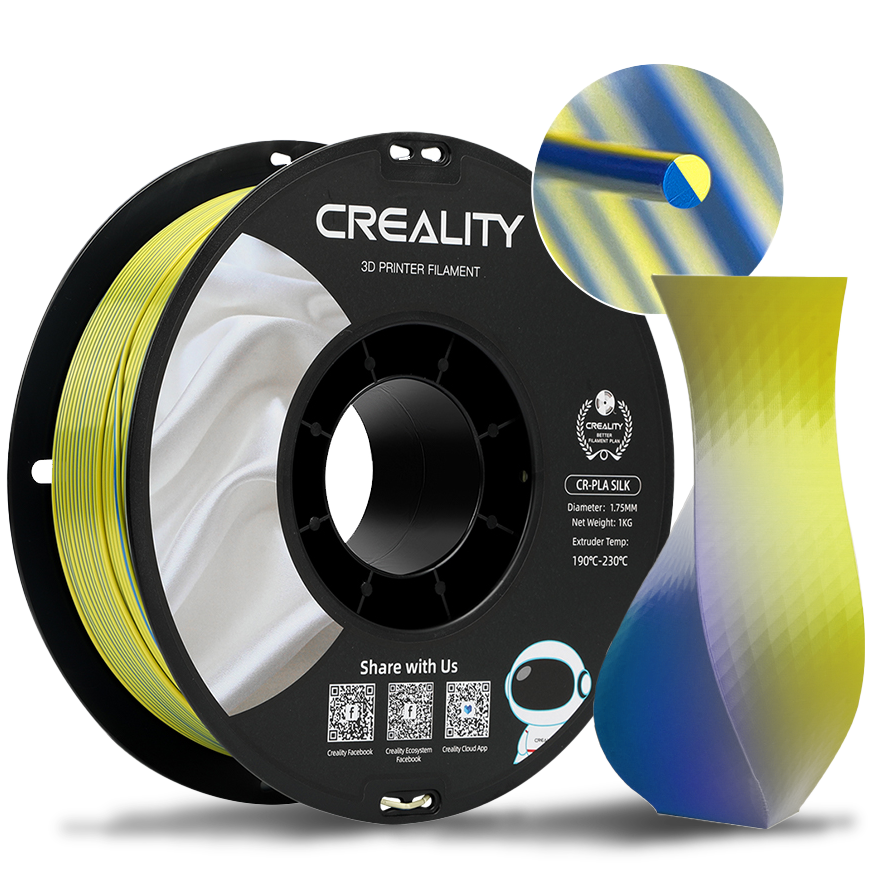 Creality CR-SIlk Yellow-Blue Mulicolour FIlament