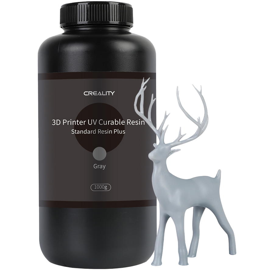 Creality Grey Standard Resin Plus for LCD photopolymer 3d printers
