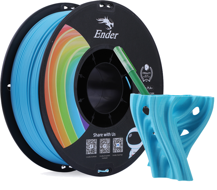 Creality Ender PLA+ Blue 3d pritnting cheap filament for everyday