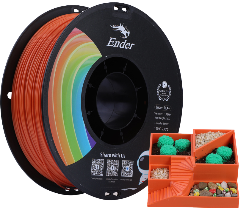 Creality Ender PLA+ Orange 3D Printing best filament for education