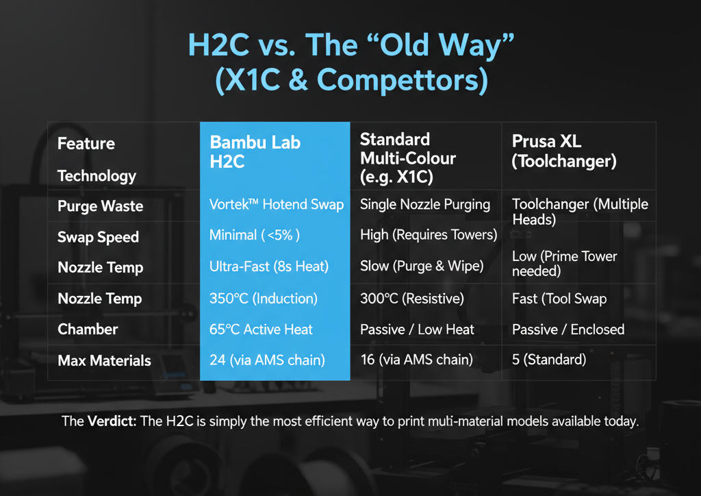 H2S vs X1C comparison chart