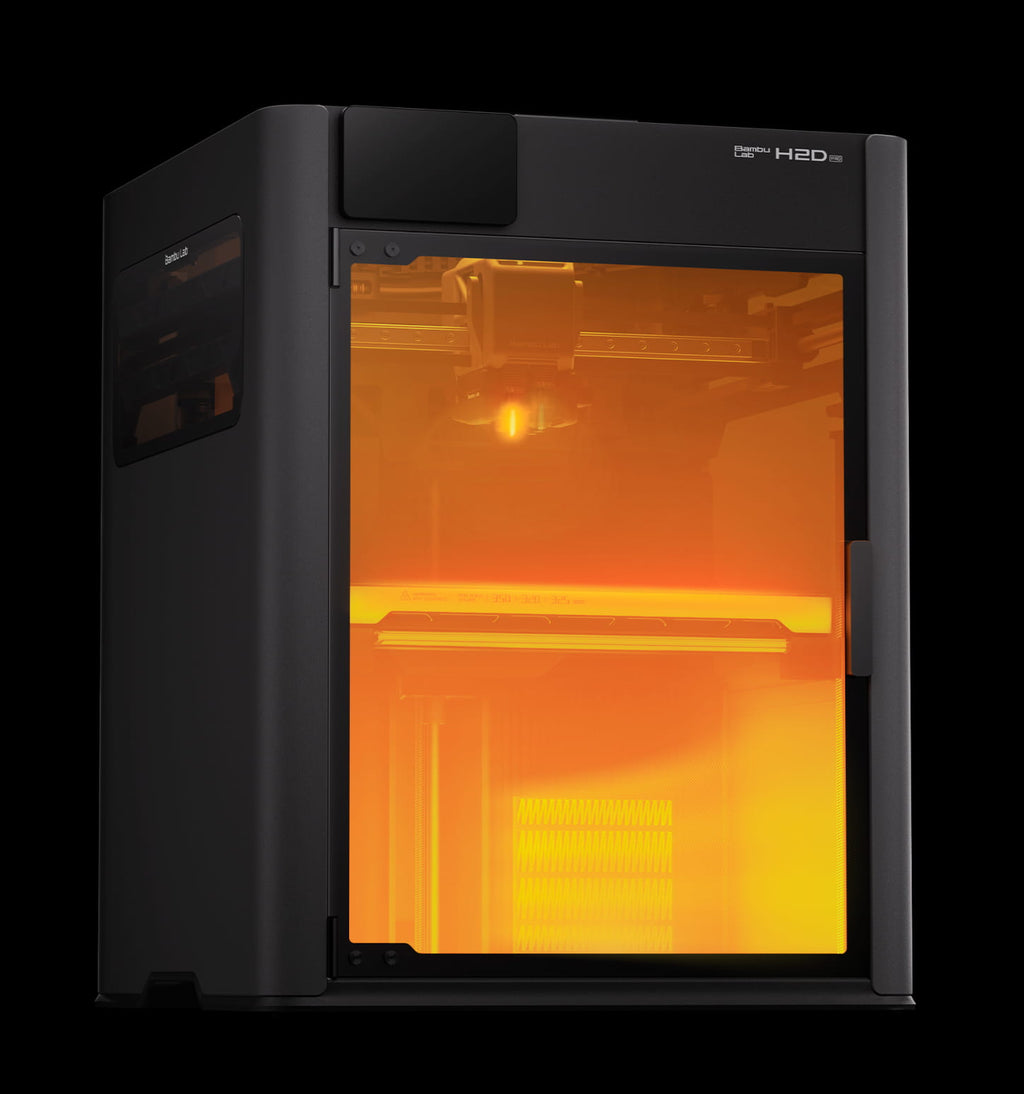 Heated chamber of the H2D Pro controls warping of 3d printed parts