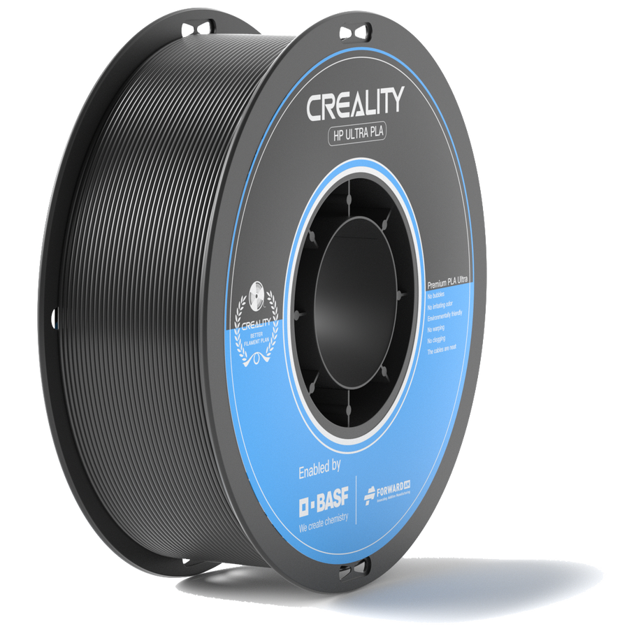 Black HP-ultra PLA hyperspped filament co-founded by Creality & BASF