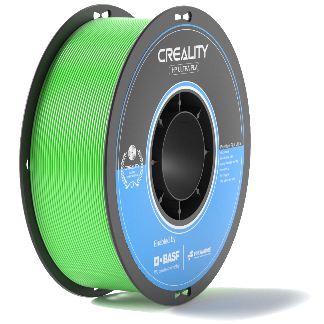 Black HP-ultra PLA hyperspped filament co-founded by Creality & BASF