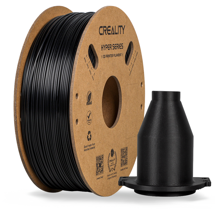Hyper Series ABS Black 3D Printing Filament 1.75mm 1kg Spool