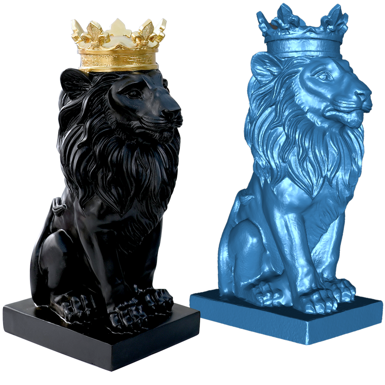 3D AScan of Lion Sculpture with Shining EinStar