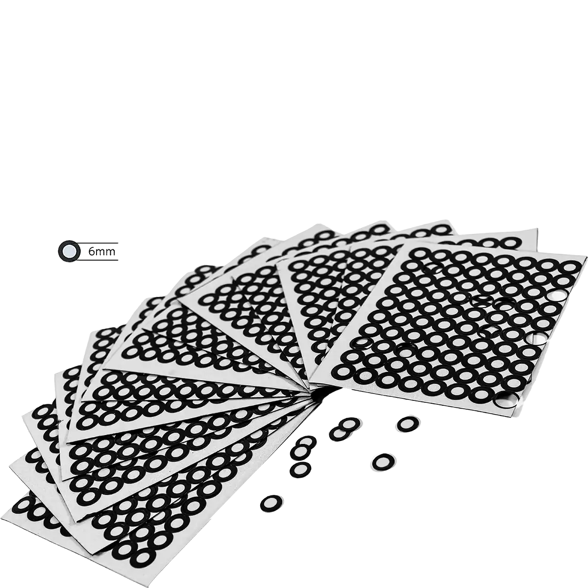 6mm Magnetic reflective marker dots for 3d scanning by Shining 3D