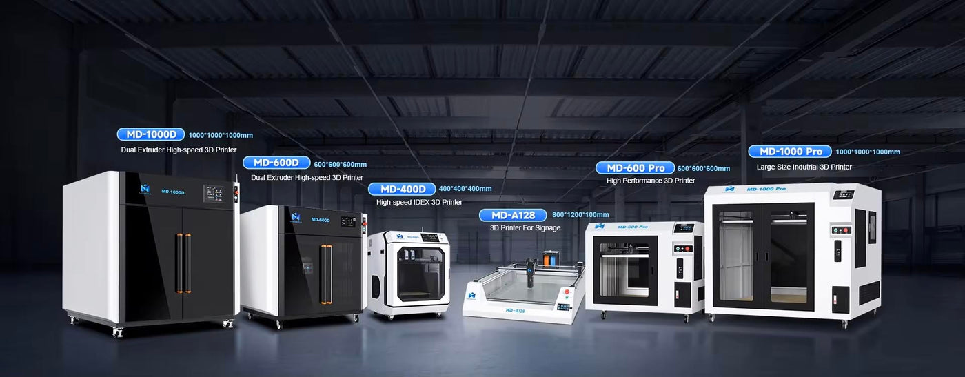 MINGDA industrial 3d printer range