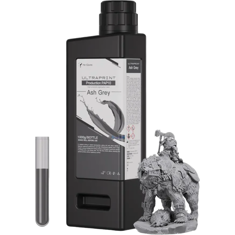 HeyGears UltraPrint-Production PAP10 Precise Detail Resin ASH GREY Resin