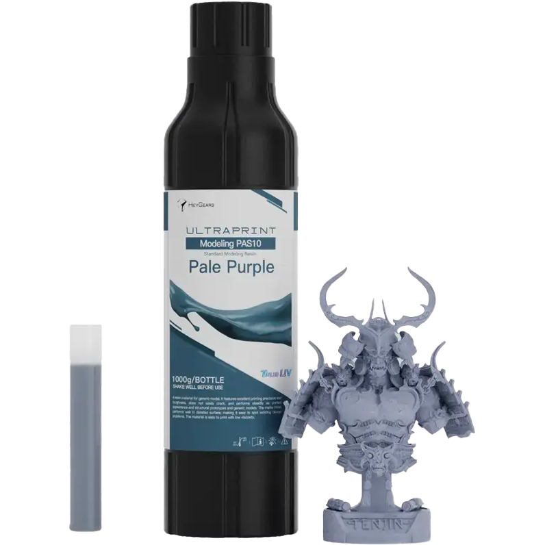HeyGEars UltraPrint-Modeling PAS10 Standard Modeling Resin PALE PURPLE