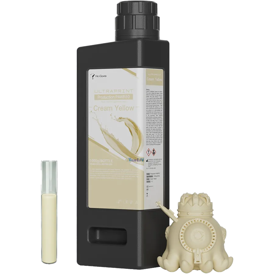 UltraPrint-Production PAWR10 Wear Resistant Resin CREAMY YELLOW