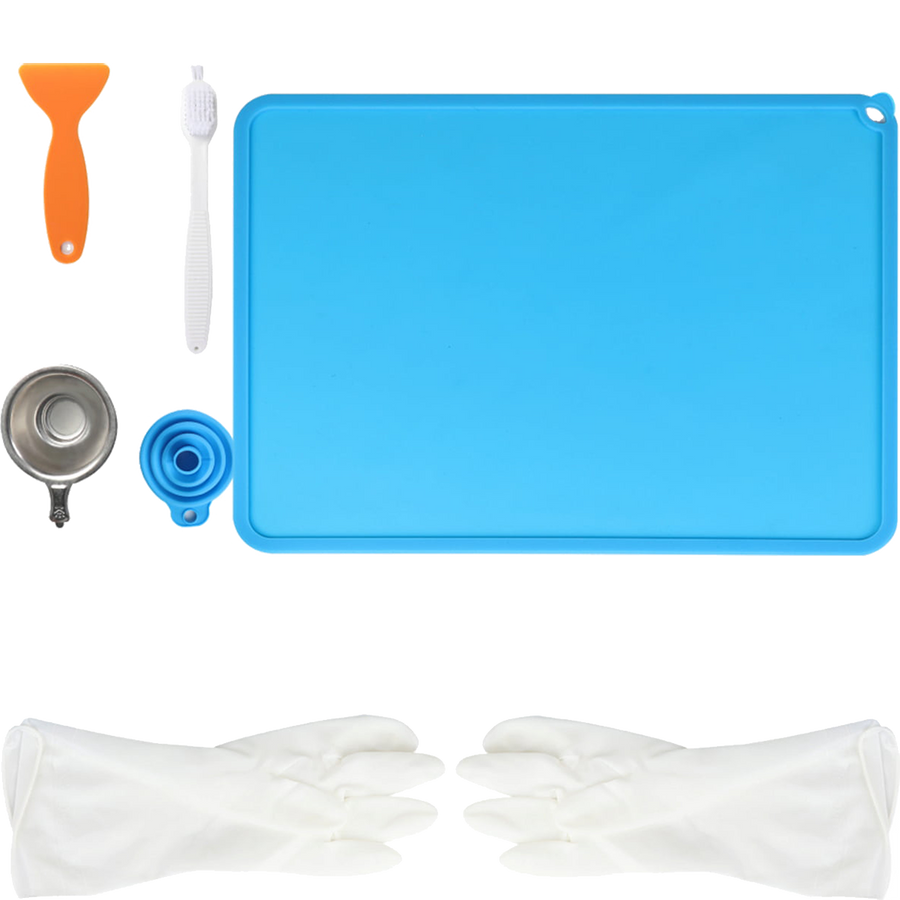 Resin 3D Printer Tool Kit with silicon mat, filter and gloves