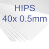 40 x 0.5mm High Impact Polystyrene (HIPS) Thermoformable sheets for your Vaquform.