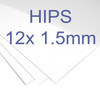 12 x 1.5mm High Impact Polystyrene (HIPS) Thermoformable sheets for your Vaquform.