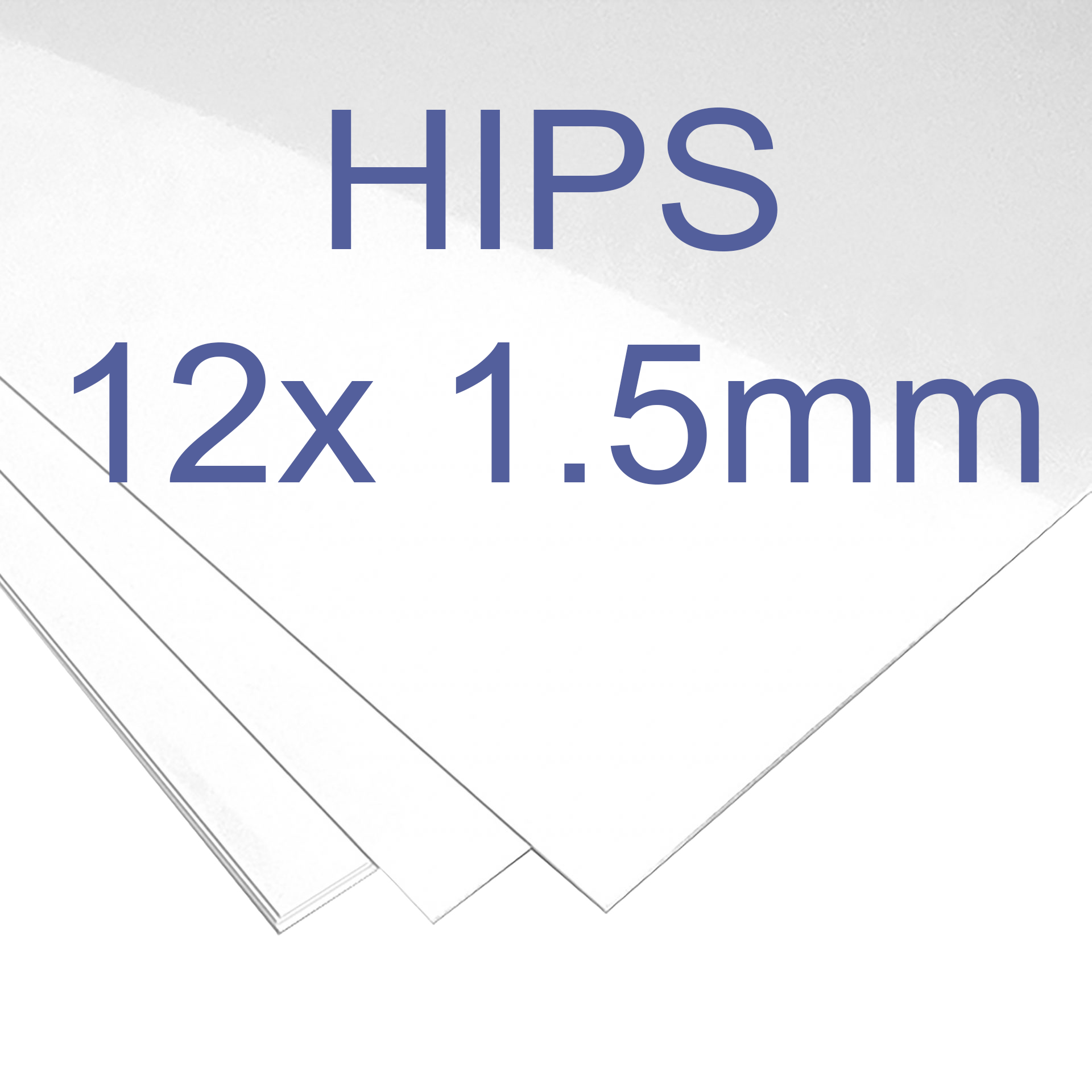 12 x 1.5mm High Impact Polystyrene (HIPS) Thermoformable sheets for your Vaquform.