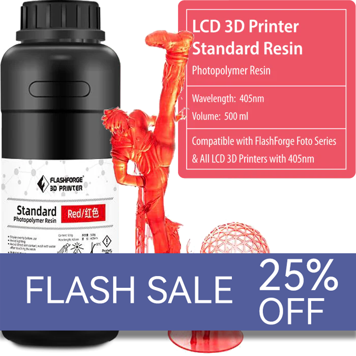 LCD Standard Photopolymer Resin Red